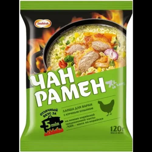 Лапша быстрого приготовления Доширак Чан Рамен, вкус курицы, 120г
