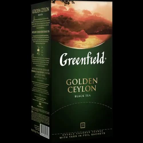 Чай черный Greenfield golden ceylon, 25х2 г