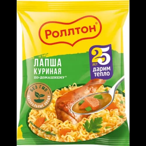 Лапша Роллтон куриная, по-домашнему,БП 85 г