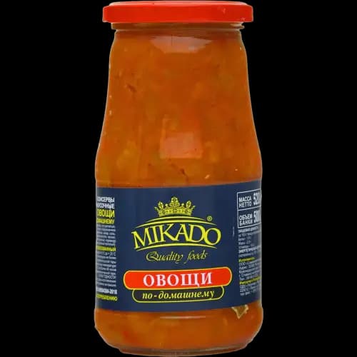 Овощная закуска Mikado по-домашнему, 520 г