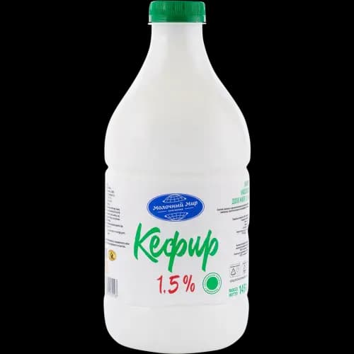 Кефир Молочный мир 1.5%, 1.45 кг