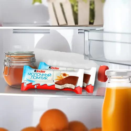 Молочный десерт Kinder Молочный Ломтик пирожное молочный ломтик, 28 г 2