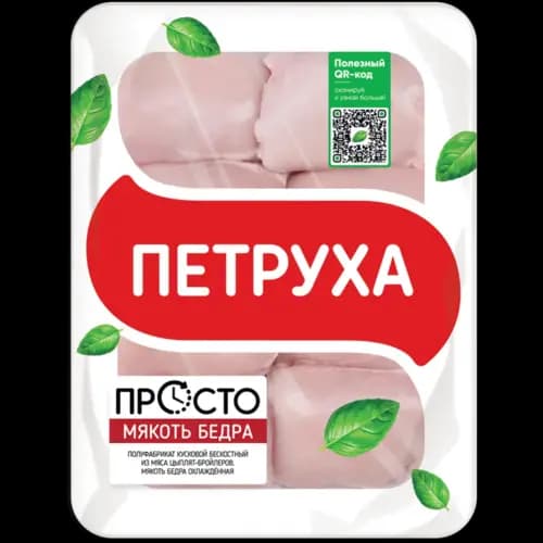 Мякоть бедра цыпленка-бройлера Петруха охлажденная, 750 г