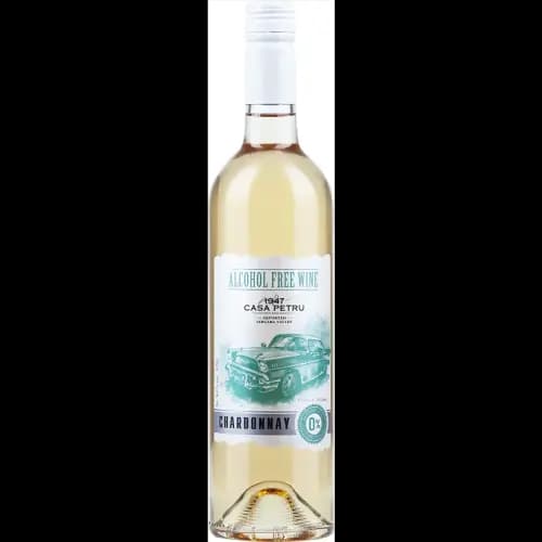 Вино безалкогольное Casa petru chardonnay полусладкое, белое, 0.75л