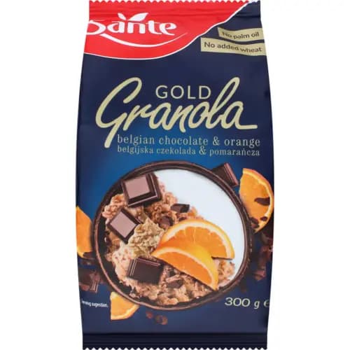Гранола Sante gold, с бельгийским шоколадом и апельсином, 300 г