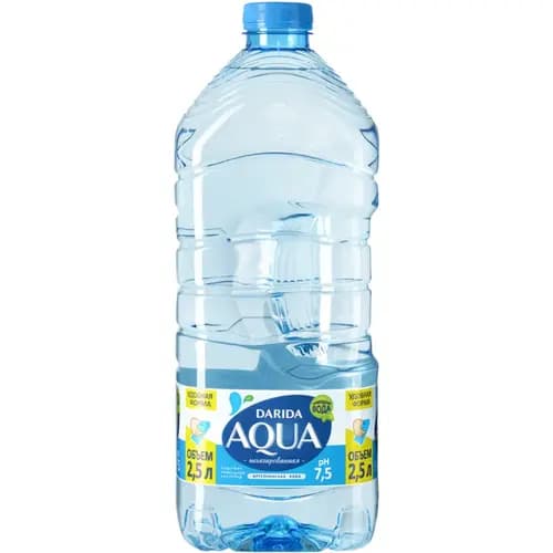 Вода питьевая негазированная «Darida» Aqua, 2.5 л