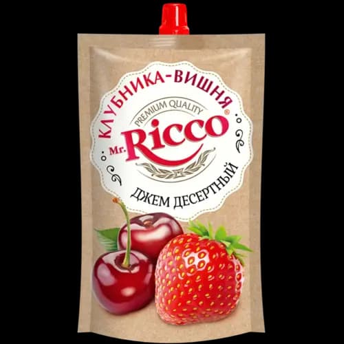 Джем Mr.Ricco клубника-вишня, 300 г