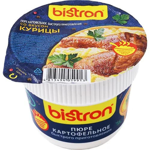 Картофельное пюре Пряный дом быстрого приготовления Bistron, курица, 40 г