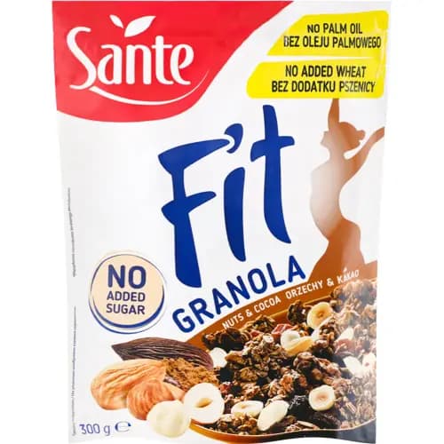 Гранола Sante fit, с орехами и какао, 300 г