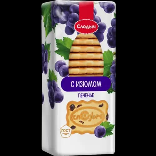 Печенье Слодыч с изюмом, 390 г