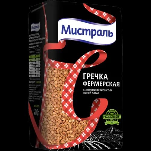 Крупа гречневая Мистраль фермерская, 900 г