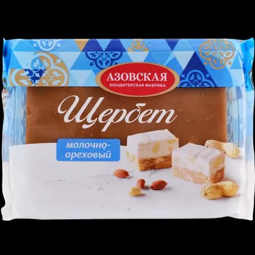 Щербет Азовская кондитерская фабрика молочно-ореховый, 240 г