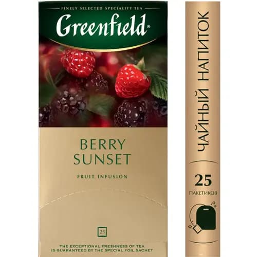 Напиток чайный Greenfield berry sunset, 25х2 г