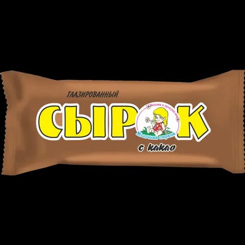 Сырок творожный глазированный Молочная страна с какао, 23%, 45 г